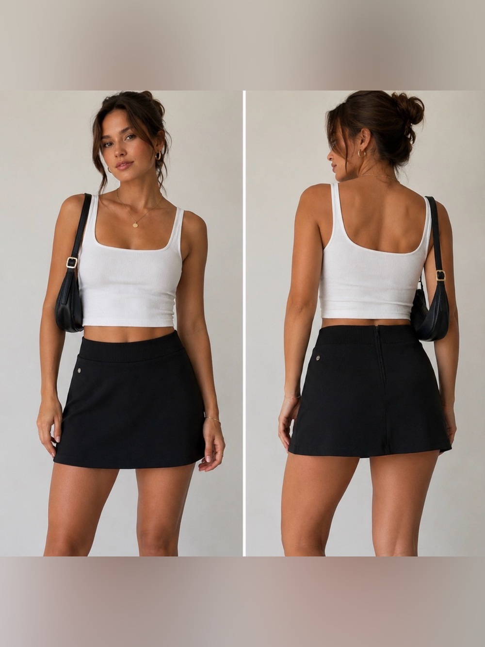 lululemon athletica Black Skirt with Clean Silhouette